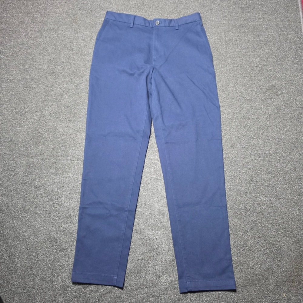 Banana Republic Chino Pants Navy Blue Mens 31x34 Slim Fit Stretch Casual NEW